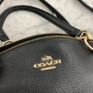 Coach Black Pebble Leather Bag